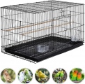 Ptačí klec 77 × 45,5 × 45,5 cm – prostorná klec pro papoušky a andulky Yaheetech