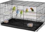 Ptačí klec 77 × 45,5 × 45,5 cm – prostorná klec pro papoušky a andulky