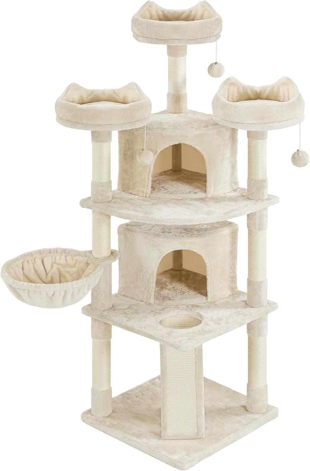 Vysoký škrabací strom 174 cm - béžový